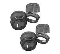 SKISUNO Garde de Sécurité pour Bouton de Cuisinière à Gaz en Pvc Noir 4 Pièces, Protection Garçon et Filles pour Gazinière à Gaz Cuisine