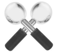 SKISUNO Globe de Glace Rafraîchissant en Acier Inoxydable 2pcs Visage Visage Masseur Facial Détente Rafraîchissement Peau