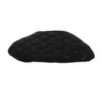 SKISUNO Housse de Siège de Scooter en Peluche Noire pour Cyclomoteur et Moto, Coussin de Selle Rembourré pour Protection et Confort Lors des Balades Hivernales