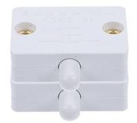 SKISUNO Interrupteur Blanc pour Porte de Placard en Plastique, Pack de 2 Pièces, Contrôle Facile pour Placard Cuisine Bouton Mécanique Solide