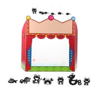 SKISUNO Kit de Marionnettes Ombres Traditionnelles avec Accessoires pour Jeu Éducatif DIY pour Garçon Fille Expérience Scientifique Ludique et