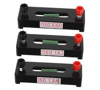 SKISUNO Kit de Résistances Fixes pour Laboratoire de Physique Équipement Pédagogique pour Circuits Électriques Jeu de Résistances Noires pour Apprentissage Scientifique