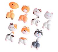 SKISUNO Kit DIY Matériaux Breloques Résine pour Coque Téléphone Charmes Dessin Animé Chat et Chien, Décoration Artisanale Aimants Frigo et Accessoires Cheveux