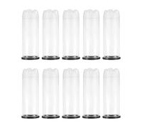 SKISUNO Lot de 10 Tubes à balles de Tennis : étui de Rangement Transparent Portable pour ramasser Les balles de Tennis, Contenant Un Outil de récupération pour Tubes de Golf avec Capuchons pour