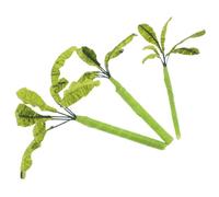 SKISUNO Lot de 3 Bananiers Miniatures Artificiels pour Maquettes Architecturales Modèles Réduits en Plastique Hauteurs 5 CM 7 CM et 9 CM Décor Micro-Paysage pour Table à Sable et