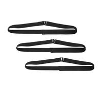 SKISUNO Lot de 3 Bandes d'Étirement de Yoga Réglables Non Élastiques Anneau Métallique Maison et Salle de Sport, Adaptées Pilates Exercices de Renforcement