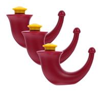 SKISUNO Lot de 3 Bouteilles de Lavage Nasal en Plastique Goupillon Nasal, Système D'irrigation Nasale Léger et Compact pour Adultes et Garçon et Filles, Kit de Nettoyage du Nez pour Usage