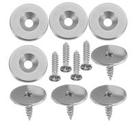 SKISUNO Lot de 4 de Loquet Magnétique Rond pour Porte D'armoire en Fer Installation Rapide et Maintien Ferme Design Élégant Ultra Fin pour Portes de Placard