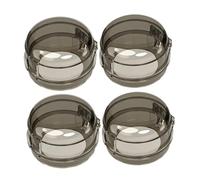 SKISUNO Lot de 4 Protège-boutons de Cuisinière à Gaz Sécurité Garçon et Filles Noir en Plastique pour Prévention Risques Domestiques la Cuisine Garçon Fille