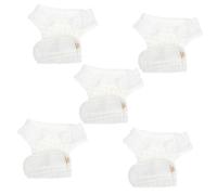 SKISUNO Lot de 5 Couches Lavables pour -Né en Coton Taille S Unisexes Couches Réutilisables à Barrière Anti-Fuite Respirantes et Douces Maison Voyages