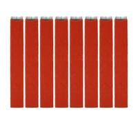 SKISUNO Lot De 50 Lames D'aiguilles à Sourcils Acier Inoxydable Plat Taille Standard, Rouges, Pour Maquillage Permanent Microblading Femme Usage Professionnel