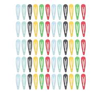 SKISUNO Lot de 60 Pinces à Cheveux Grosse Taille de Goutte D'eau, Colorées, Antidérapantes, Adaptées Cheveux Épais, Bouclés ou Fins, pour Coiffures Féminines et Usage Quotidien