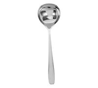 SKISUNO Louche à Soupe en Acier Inoxydable Style Coréen, Cuillère Multifonction Manche Long, Facile à Nettoyer, Prévention des Brûlures Cuisine à Domicile