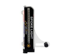 SKISUNO Lumière de Roue de Vélo LED 32 LED Noire pour Rayons, 21 Motifs