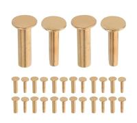 SKISUNO Manche Couteau en Cuivre Matériau Robuste et Design Précis 14 Paires de Rivets Accessoire la Cuisine Pratique pour Réparation de Poignées de Couteaux Cuisine