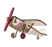 SKISUNO Maquette Avion Bois DIY Découpe Puzzle Artisanal Créatif pour Garçon Fille Cadeau Anniversaire Éducatif Facile à Monter Décoration Chambre Garçon Fille