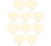 SKISUNO Marqueurs de Vin Acrylique en Forme de Cœur Or 30 Pièces Réutilisables pour Dîners et Fêtes à Domicile