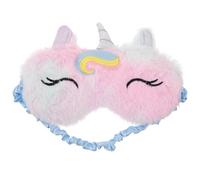 SKISUNO Masque Yeux En Peluche Licorne Garçon Et Filles, Couvre-yeux Léger Tie-dye Violet, Bandeau Élastique Ajustable, Cache-œil Occultant Pour Sieste, Nuit, Voyage, Lumière, Présent Fille