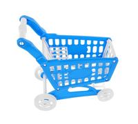 SKISUNO Mini Chariot de Courses Mini Panier de Shopping pour Garçon Fille Caddie Plastique Assemblable pour Fruits et Légumes Charette Ludique Réaliste pour Jeu Imitation et Développement