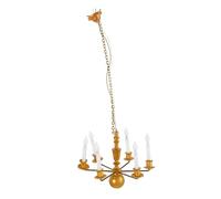 SKISUNO Mini Lampe Suspendue Décorative pour Maison Miniature Plafonnier Compact Lumière Chaude pour Accessoires DIY et Décoration de Scènes Miniatures