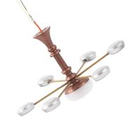 SKISUNO Mini Lustre Suspendu Modèle Miniature pour Décoration de Paysage Luminaire pour Mini Maison et Salon Éclairage Décoratif Ancien et Lumineux