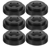 SKISUNO Mini Porte-Drapeau de Bureau en Plastique Noir 6pcs, Support de Drapeau Simple et Stable pour Table, pour Créer Une Ambiance Festive au Bureau