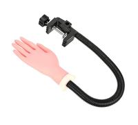SKISUNO Modèle de Main Flexible en Plastique Robuste pour Entraînement Manucure, Pratique pour Acrylique et Gel, Simulation Main Prothésiste Ongulaire Réutilisable