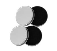 SKISUNO Nettoyants Pour Pinceaux De Maquillage 2 Pièces Tapis De Nettoyage, Boîte En Fer Compacte, Convient Pour Éponge De Maquillage, Usage Polyvalent Pour Nettoyage Facile Des Accessoires De Beauté