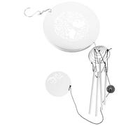 SKISUNO Ornement Suspendu Attrape-rêves en Acier Inoxydable Arbre de Vie, Carillon à Vent Décoratif, Artisanat Exquis, Résistant la Rouille, pour Chambre et Jardin