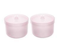 SKISUNO Outil à Ongles 2Pcs Bol de Trempage pour Ongles Étui de Nettoyage Haute Température Réservoir Pratique Facile pour Salon de Manucure