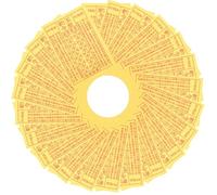 SKISUNO Papier Jaune pour Offrandes Sacrées 900 Pièces en Papier de Banque pour Cérémonie Funéraire et Fête de Tomb-Sweeping Day Accessoires Sacrifiés