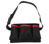 SKISUNO Paquet Banane Porte-bouteille Massage en Tissu Résistant, Poche 3 Compartiments, Petite Taille Rouge, pour Thérapeutes et Esthéticiennes, Usage Spa et Massage Professionnel