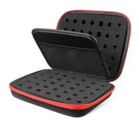 SKISUNO Paquet de Rangement pour Dés 20X16X6 CM en Matériau Composite Cloison Intérieure Étui Compact à Fermeture Éclair Paquet à Dés Séparé pour Jeux de Rôle et Collection