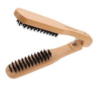 SKISUNO Peigne à Bois Poils de Sanglier Brosse Manuelle Antistatique pour Cheveux Raides Massage des Nœuds et Protection Capillaire Usage Quotidien