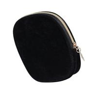 SKISUNO Petite Pochette de Rangement en Velours Noir, Mini Portefeuille Carré Compartiments, Paquet à Clés Portable et Élégant pour Usage Quotidien