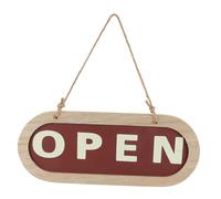 SKISUNO Plaque de Porte Bois Suspendue Double Face Panneau Décoratif Open Welcome Ornements pour Simple et Robuste Signalétique Commerciale Pratique