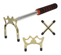SKISUNO Pont de Billard Accessoire de Billard Portable en Acier Inoxydable Rétractable Tête Amovible Adapté la Plupart des Queues