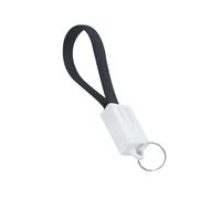 SKISUNO Porte-clés pour Chargement et Transfert de Données en Plastique Noir Câble Micro USB Portable Compatible Mp3 Mp4, pour Lire un Livre ou Rester la Maison