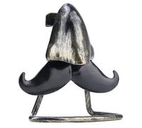 SKISUNO Porte-lunettes Créatif en Fer Forgé Forme Barbe et Nez, Support pour Lunettes Pratique et Décoratif, Rangement pour Bureau et Espace de Travail