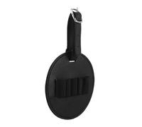 SKISUNO Porte Tee Golf Cuir PU avec Clip Suspendu pour Accessoire Portable Homme Caddy pour Rangement et Transport de Balles et Matériel
