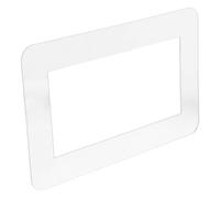 SKISUNO Protection Adhésive Acrylique Transparente pour Cache-Interrupteur Double 173X86 MM Autocollant Mural de Décoration pour Prise Électrique Cadre sans Vis Sécurité Renforcée et