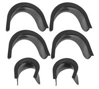 SKISUNO Protections de Trou Billard 6 Pièces en Plastique pour Table de Billard Américain et Snooker Accessoires 4 Grands Coins et 2 Moyens pour Usage Quotidien