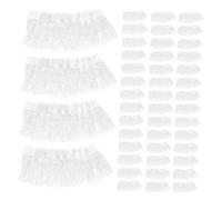 SKISUNO Protège-oreilles Jetables en Plastique Blanc, 1000 Pièces, Imperméables pour Bain et Teinture des Cheveux, Protection Pratique et Hygiénique pour Salon et Bain