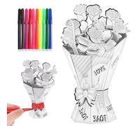 SKISUNO Puzzle 3D Fleurs en Papier à Dessiner, Éducatif Créatif pour Adultes et Garçon et Filles, pour Anniversaire ou Décoration de Toute Pièce