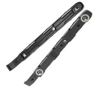 SKISUNO Rail de Montage Support de Fixation en Abs Noir 1 Paire Léger et Stable pour Disque Dur 3,5 Pouces pour Baie de PC pour Châssis Informatique