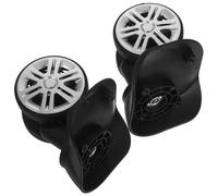 SKISUNO Roues de Rechange pour Bagages Silencieuses 2pcs en Abs Installation Facile, Roulettes Pivotantes à 360° pour Valises de Voyage Lourdes en Gare