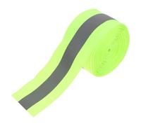 SKISUNO Ruban Réfléchissant Fluorescent Vert de 10 Mètres Tissu Réfléchissant Haute Visibilité pour Vêtements de Sécurité et Paquet à Dos pour Sorties et Conditions Météorologiques