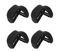 SKISUNO Sangles de Pédale de Vélo en Polyester Noir, 4 Paires Ajustement Sécurisé et Confortable Lors des Aventures Cyclistes en Extérieur