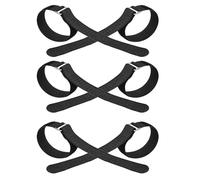 SKISUNO Sangles de Remplacement Ajustables Fermeture Auto-agrippante Résistante 3 Paires Compatibles Généralement pour Crampons en Nylon et Métal pour Randonnée et Escalade en Plein Air