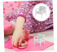 SKISUNO Scale Wooden Dollhouse Furniture Look Single Seat Sofa Realistic Compact Design for Dollhouse Decoration Smooth Surface and Sturdy Craftsmanship